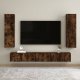 vidaXL vidaXL Wiszące szafki TV, 2 szt., przydymiony dąb, 30,5x30x110 cm 1