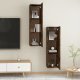 vidaXL vidaXL Wiszące szafki TV, 2 szt., przydymiony dąb, 30,5x30x110 cm 3