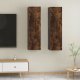 vidaXL vidaXL Wiszące szafki TV, 2 szt., przydymiony dąb, 30,5x30x110 cm 4