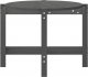 vidaXL Stolik kawowy, szary, 118x63x45 cm, lite drewno sosnowe 6