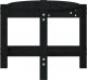vidaXL vidaXL Stolik kawowy, czarny, 87x48x35 cm, lite drewno sosnowe 6