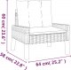 vidaXL 4-cz ogrodowy zestaw wypoczynkowy, poduszki, polirattan, drewno 10
