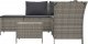 vidaXL vidaXL 4-cz. zestaw wypoczynkowy do ogrodu, poduszki, szary rattan PE 4