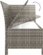 vidaXL vidaXL 4-cz. zestaw wypoczynkowy do ogrodu, poduszki, szary rattan PE 9