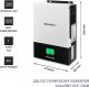 Qoltec Hybrydowy inwerter solarny Off-Grid 1.5kW | 80A | MPPT | Sinus 2
