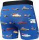 SAXX Bokserki męskie szybkoschnące VIBE Boxer Brief - pojazdy - niebieskie S 2