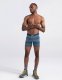 SAXX Bokserki męskie szybkoschnące VIBE Boxer Brief w pasy - granatowe S 3