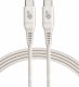 Kabel USB TB Print USB-C - USB-C 1 m Beżowy (AKTBXKUCC310EKO) 1