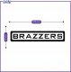 Sticky Studio Naklejka na szybę BRAZZERS 10 cm 4