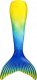 Master Kostium Syrenki Strój Kąpielowy MASTER 120 cm Blue 40