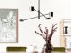 Lampa wisząca Beliani Lampa wisząca 4 - punktowa metalowa czarna BANDON 3