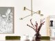 Lampa wisząca Beliani Lampa wisząca 4 - punktowa metalowa złota BANDON 3