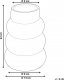 Beliani Wazon na kwiaty ceramiczny 22 cm biały PIREAS 5