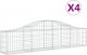 vidaXL vidaXL Kosze gabionowe, 4 szt, 200x30x40/60 cm, galwanizowane żelazo 2
