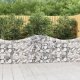 vidaXL vidaXL Kosze gabionowe, 3 szt, 200x30x80/100 cm, galwanizowane żelazo 1