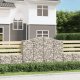 vidaXL vidaXL Kosze gabionowe, 2 szt, 200x30x140/160 cm, galwanizowane żelazo 1
