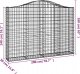 vidaXL vidaXL Kosze gabionowe, 2 szt, 200x30x140/160 cm, galwanizowane żelazo 6