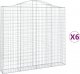 vidaXL vidaXL Kosze gabionowe, 6 szt, 200x30x180/200 cm, galwanizowane żelazo 2