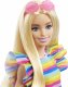 Lalka Barbie Mattel Fashionistas Sukienka w paski i aparat ortodontyczny HJR96 3