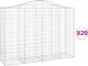 vidaXL Kosze gabionowe, 20 szt, 200x50x140/160cm, galwanizowane żelazo 2