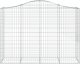 vidaXL Kosze gabionowe, 20 szt, 200x50x140/160cm, galwanizowane żelazo 4
