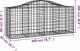 vidaXL Kosze gabionowe, 25 szt, 200x50x80/100 cm, galwanizowane żelazo 6