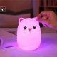 Verk LAMPKA NOCNA DLA DZIECI LED KOT KOTEK RGB PILOT 2