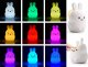 Verk LAMPKA NOCNA DLA DZIECI LED KRÓLIK DOTYK RGB PILOT 12