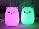 Verk LAMPKA NOCNA DLA DZIECI LED KOT KOTEK RGB DOTYK 3