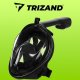 Trizand Maska do snorkowania pełnotwarzowa L/XL czarna 9