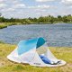 Trizand Namiot plażowy 220x120x90cm - turkusowo - szary 4