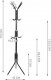 Ruhhy Wieszak stojący 170 cm - czarny 5