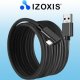 Kabel USB Izoxis USB-A - USB-C 5 m Czarny (00019911) 6