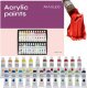 Maaleo Farby akrylowe 24 szt.- 12ml. (20363) 1