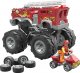 Mattel Hot Wheels Monster Trucks Mega - Pojazd do zbudowania 5-Alarm + łazik ATV Zestaw klocków HHD19 1