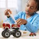 Mattel Hot Wheels Monster Trucks Mega - Pojazd do zbudowania 5-Alarm + łazik ATV Zestaw klocków HHD19 5