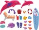 Lalka Barbie Mattel MEGA BLOKS Color Reveal Przygoda z delfinami Zestaw klocków HHW83 p4 MATTEL 2