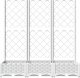 vidaXL Donica ogrodowa z kratką, biała, 120x40x121,5 cm, PP 3