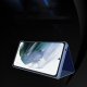 Hurtel Clear View Case etui do Samsung Galaxy S23 Ultra pokrowiec z klapką niebieskie 1