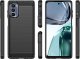 Hurtel Carbon Case etui do Motorola Moto G62 5G elastyczny silikonowy karbonowy pokrowiec czarne 1