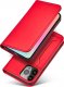 Hurtel Magnet Card Case etui Samsung Galaxy S23 Ultra pokrowiec z klapką portfel podstawka czerwone 3