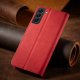 Hurtel Magnet Fancy Case etui Samsung Galaxy S23 Ultra pokrowiec z klapką portfel podstawka czerwone 8