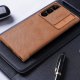 Nillkin Nillkin Qin Leather Pro Case etui Samsung Galaxy S23 Ultra pokrowiec z klapką osłona na aparat czarne 19