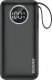 Powerbank Dudao Dudao powerbank 10000mAh 1xUSB-A / 1xUSB-C 22.5W z wbudowanym kablem 1xLightning / 1xUSB-C czarny (K15sB) 1