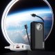 Powerbank Dudao Dudao powerbank 10000mAh 1xUSB-A / 1xUSB-C 22.5W z wbudowanym kablem 1xLightning / 1xUSB-C czarny (K15sB) 1