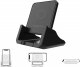 Ładowarka ŁADOWARKA BEZPRZEWODOWA INDUKCYJNA SZYBKA QI FAST 15W USB (CZARNA) 2