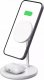 Ładowarka 4kom.pl Ładowarka bezprzewodowa 2w1 QI 15W 2in1 Magnetic MagSafe Wireless Charger do Apple iPhone AirPods Biała 1