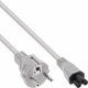 Kabel zasilający InLine InLine®, AC Power cord, for notebook, grey, 0.5m 1