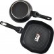 Patelnia STALMAN Patelnia grillowa 24 cm + patelnia tradycyjna 20 cm ForgedBlack z powłoką Ilag Non-Stick 1
