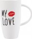 STALMAN Wysoki kubek ceramiczny My Love biały 620 ml 1